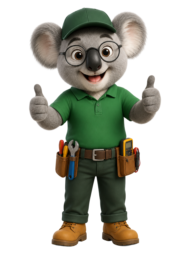 Greener Upgrade mascot giving a thumbs up